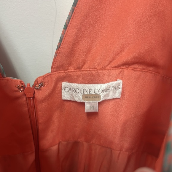 CAROLINE CONSTAS Paros silk-chiffon mini dress M - Picture 7 of 10